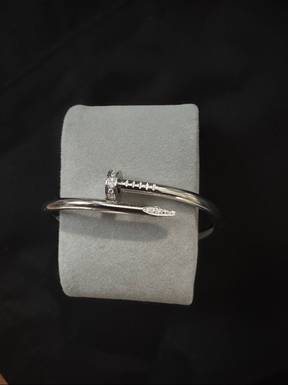 Silver Nail Wrap Bracelet - Women's Silver Bangle